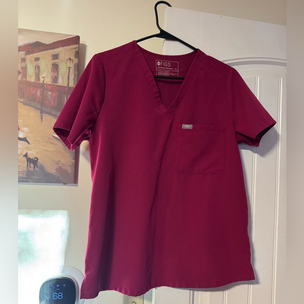 Figs Catarina Dark Magenta M